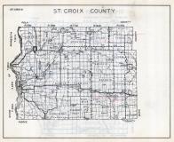 St. Croix County Map, Wisconsin State Atlas 1933c